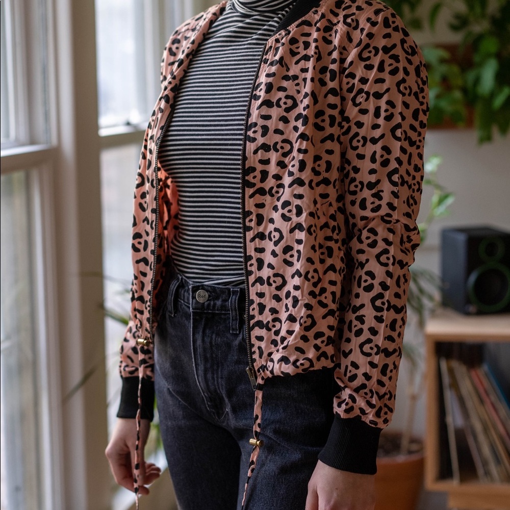 Symbology bomber jacket